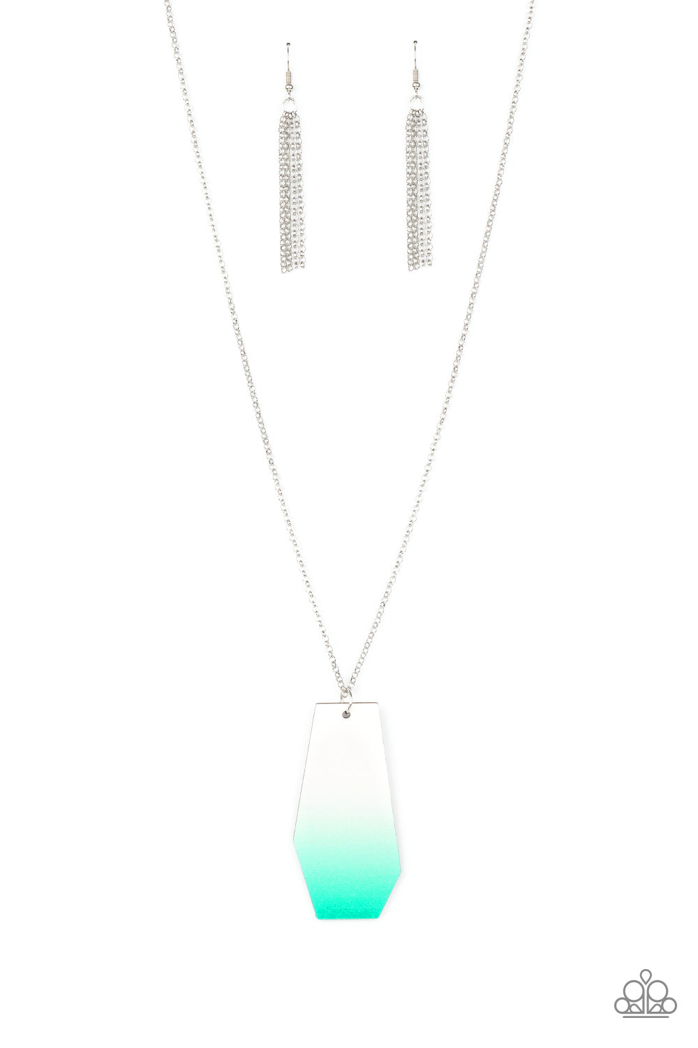 Paparazzi Accessories-Watercolor Skies Blue Ombre' Necklace Set