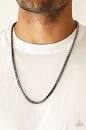 Paparazzi Accessories-Boxed-In Men's Silver Chain