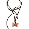 Paparazzi Accessories-Winged Wanderer Orange Butterfly Necklace Set