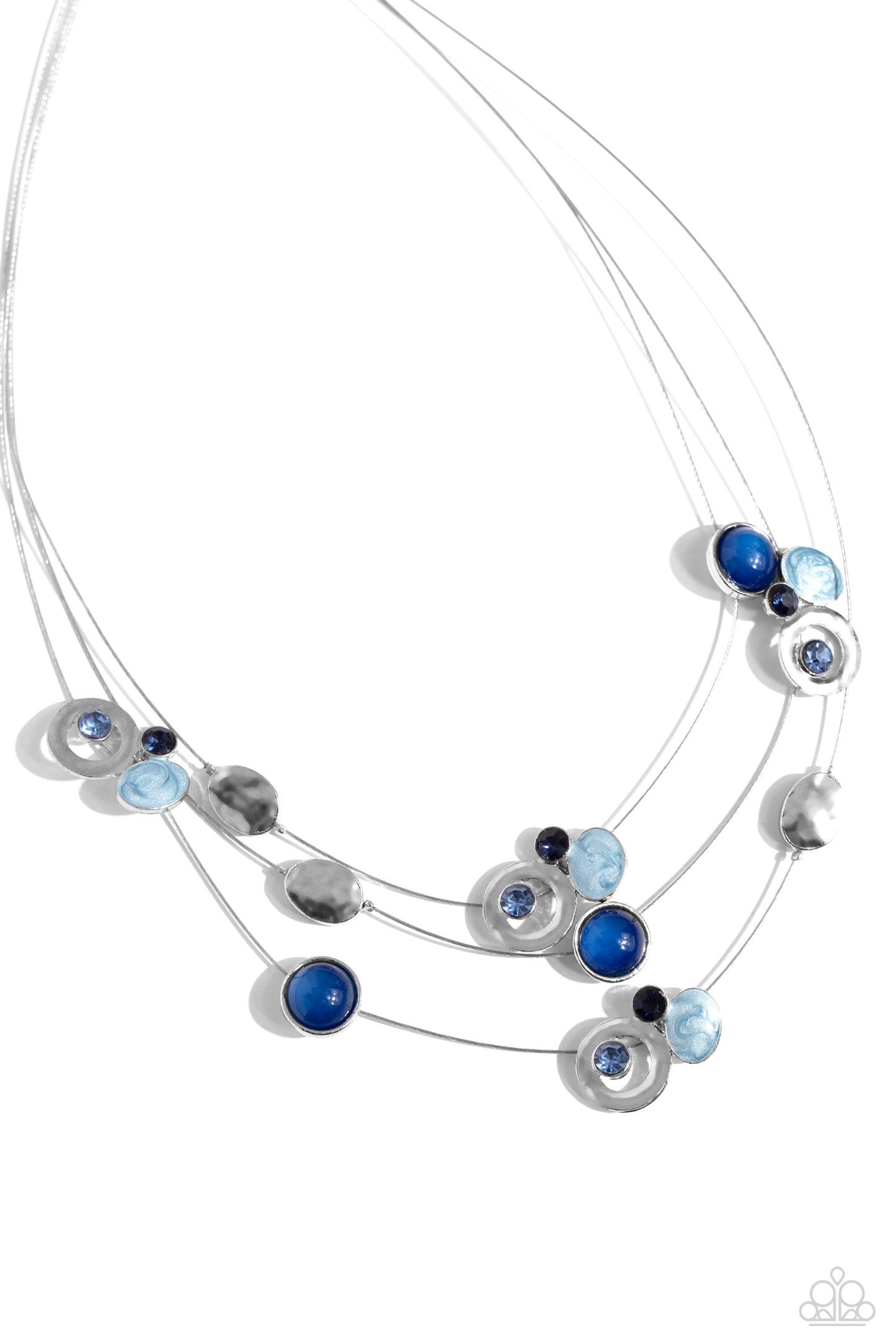 Paparazzi Accessories-Affectionate Array Blue Accent Bead Necklace Set