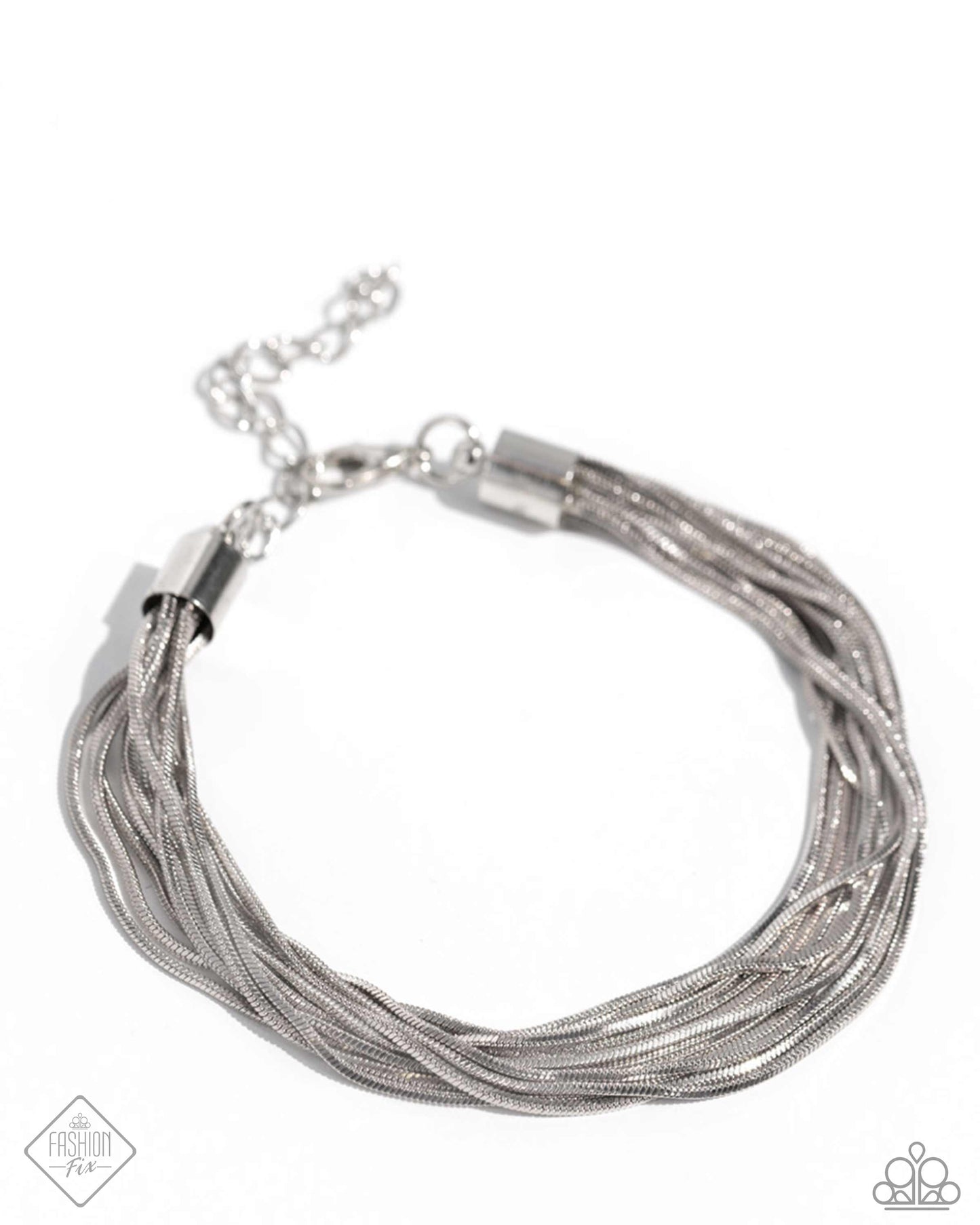 Paparazzi Accessories-By A Show Of STRANDS Silver Snake Chain Bracelet