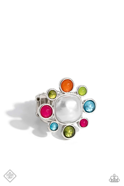 Paparazzi Accessories-Candescent Collector Multi Color Pearly Ring