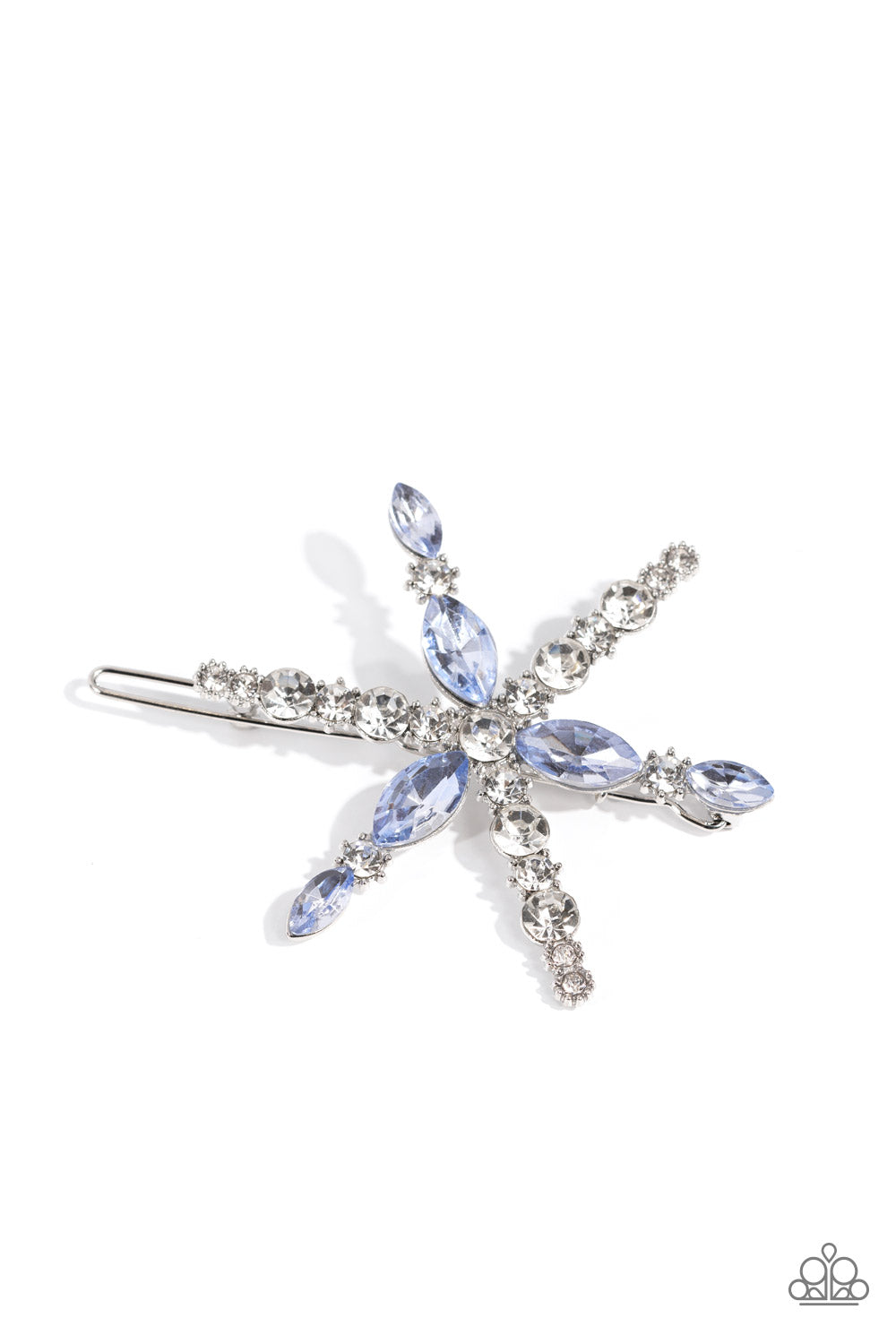 Paparazzi Accessories-Celestial Candescence Blue Stellar Hair Clip