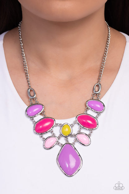 Paparazzi Accessories-Dreamily Decked Out Multi Abstract Necklace Set