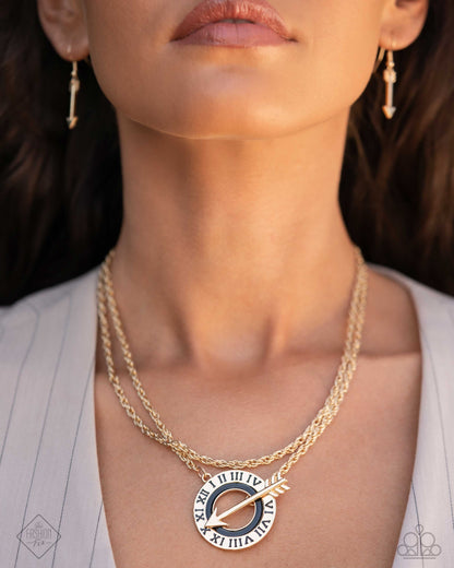 Paparazzi Accessories-Embodying Enjoyment Gold Trio Rope Necklace Set