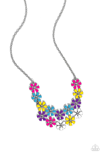 Paparazzi Accessories-Floral Fever Multi Flowery Studded Necklace Set
