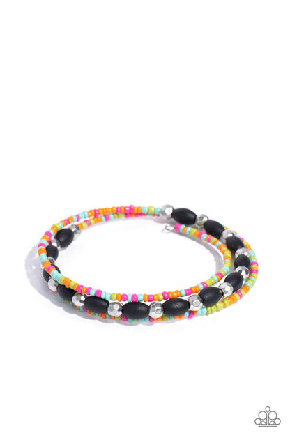 Paparazzi Accessories-For WOOD Measure Black Wood Bead Bracelet