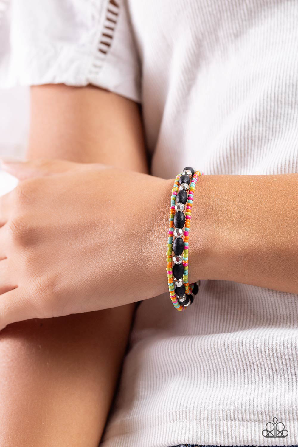 Paparazzi Accessories-For WOOD Measure Black Wood Bead Bracelet