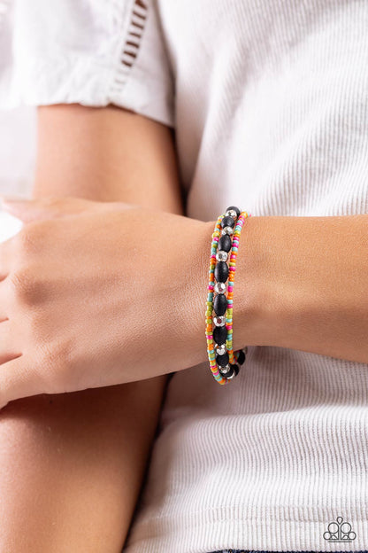 Paparazzi Accessories-For WOOD Measure Black Wood Bead Bracelet