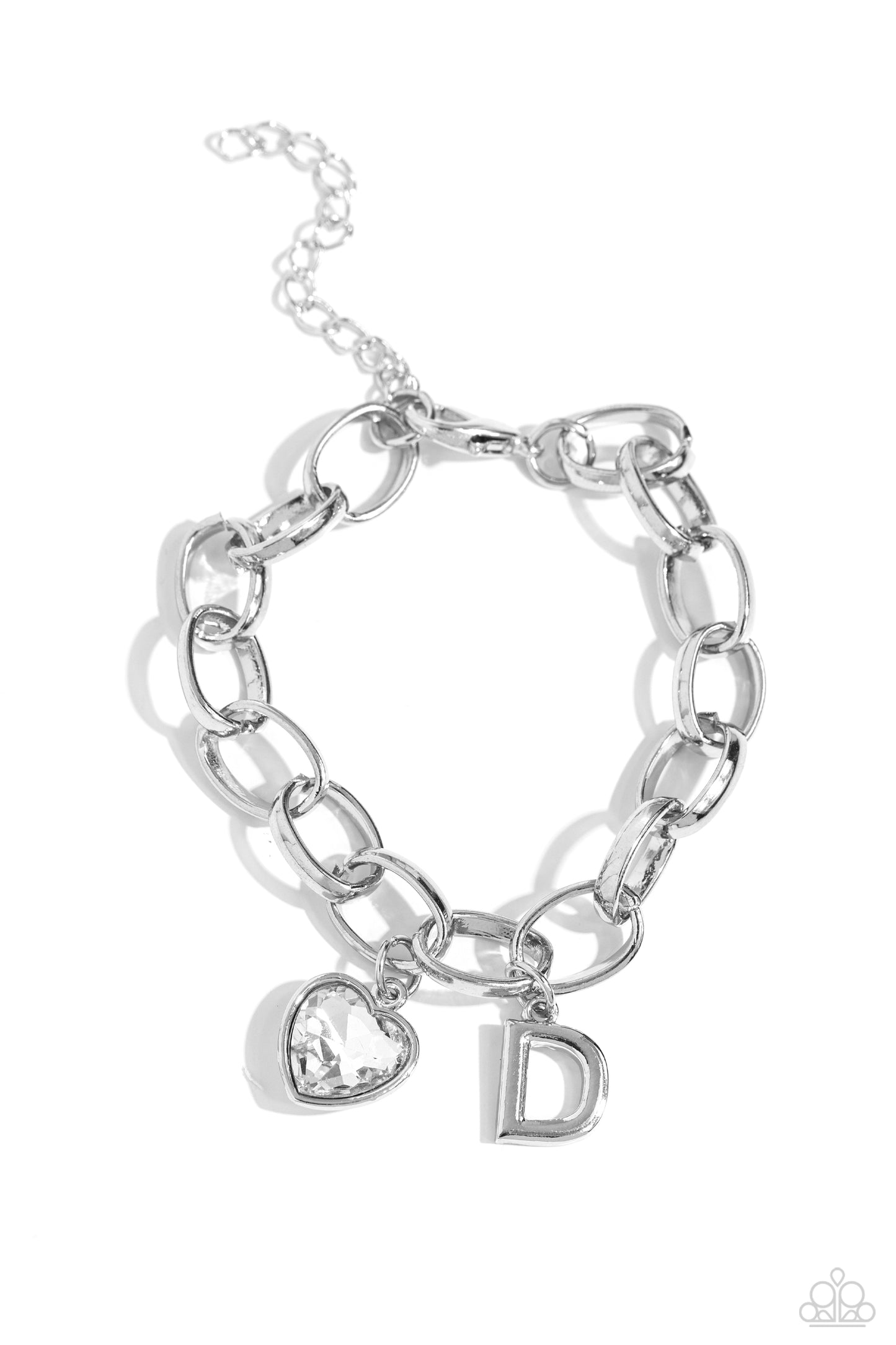 Paparazzi Accessories-Guess Now Its INITIAL C,D,J, M,T,S, Charm Bracelet