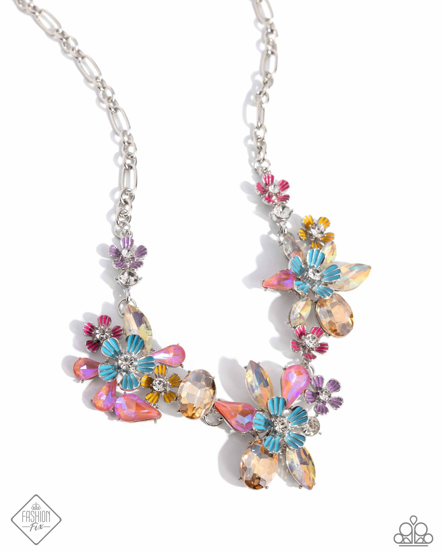 Paparazzi Accessories-Hamptons Haute Multi FF Bloom Necklace Set