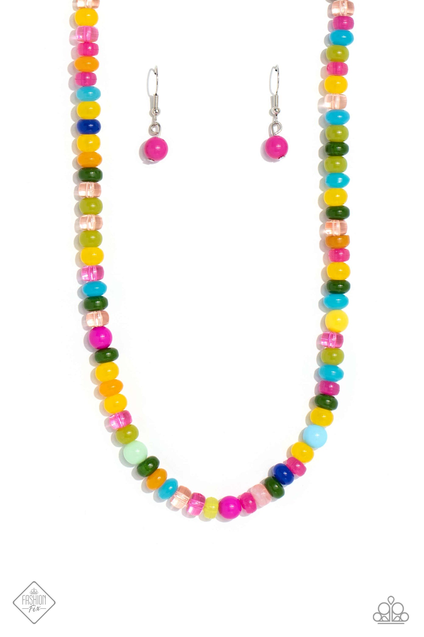 Paparazzi Accessories-Headliner Hit Multi Bead June 2023 FF Necklace Set