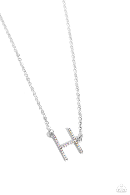 Paparazzi Accessories-INITIALLY Yours Multi Letter H Necklace Set