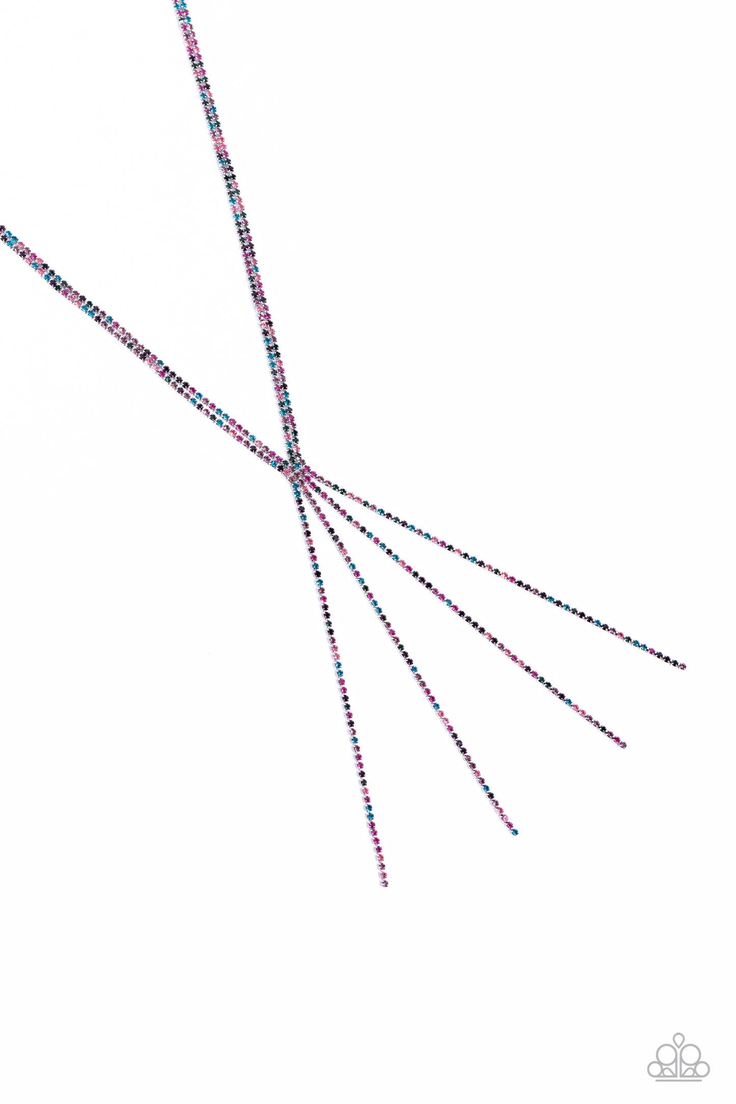 Paparazzi Accessories-Jazz STRANDS Multi Rhinestone Sleek Necklace Set