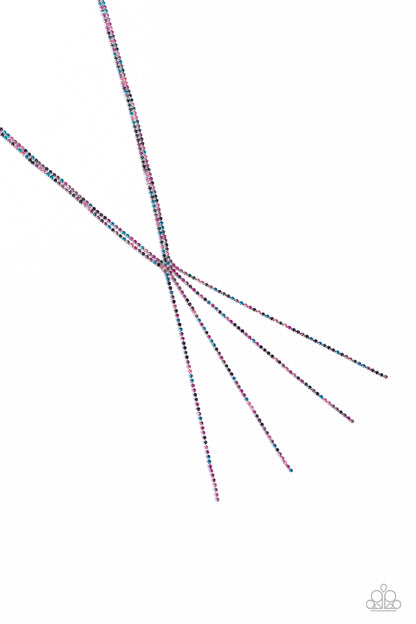 Paparazzi Accessories-Jazz STRANDS Multi Rhinestone Sleek Necklace Set