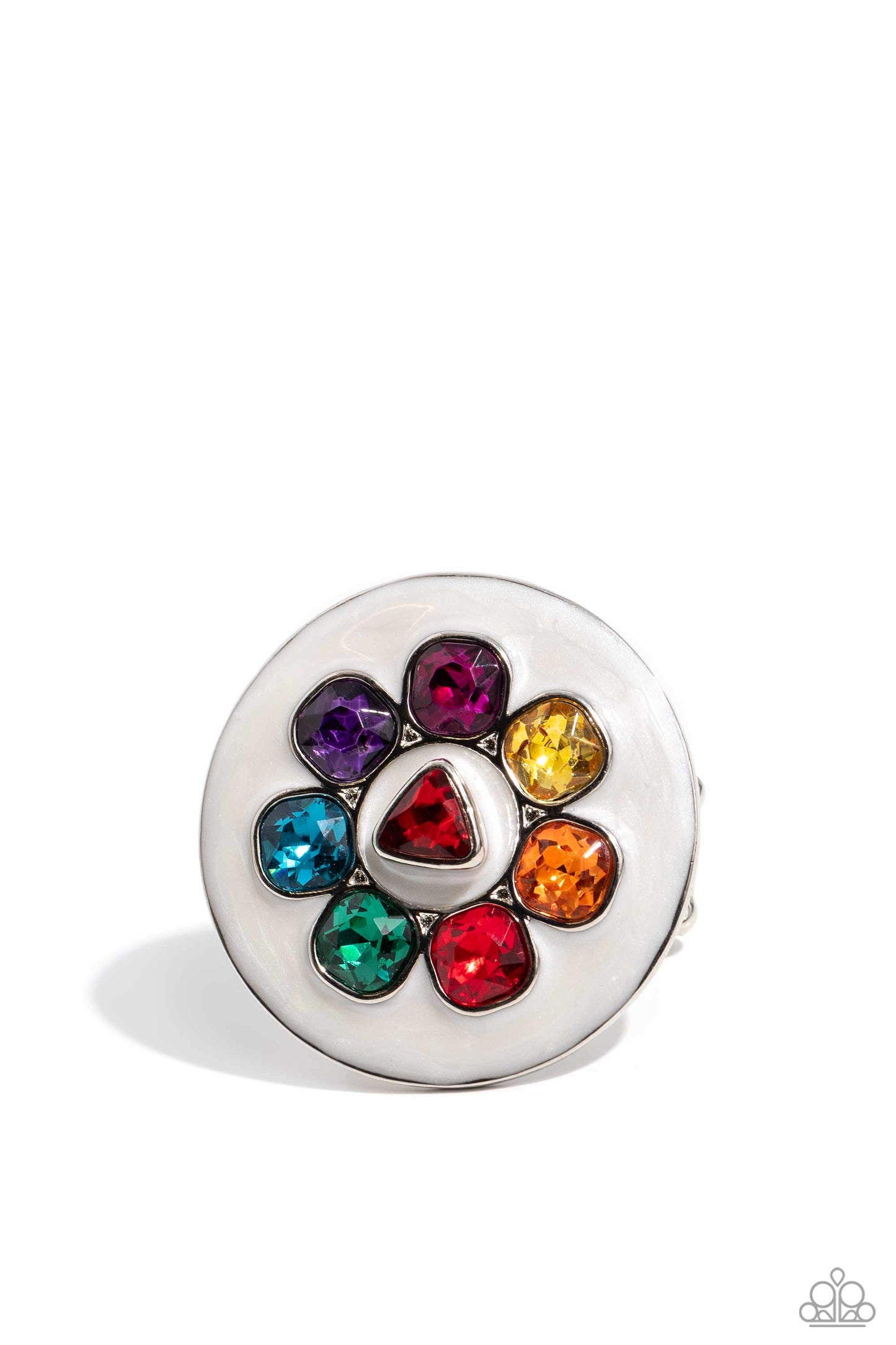 Paparazzi Accessories-LOTP Captivating Centerpiece Multi Jewel Ring