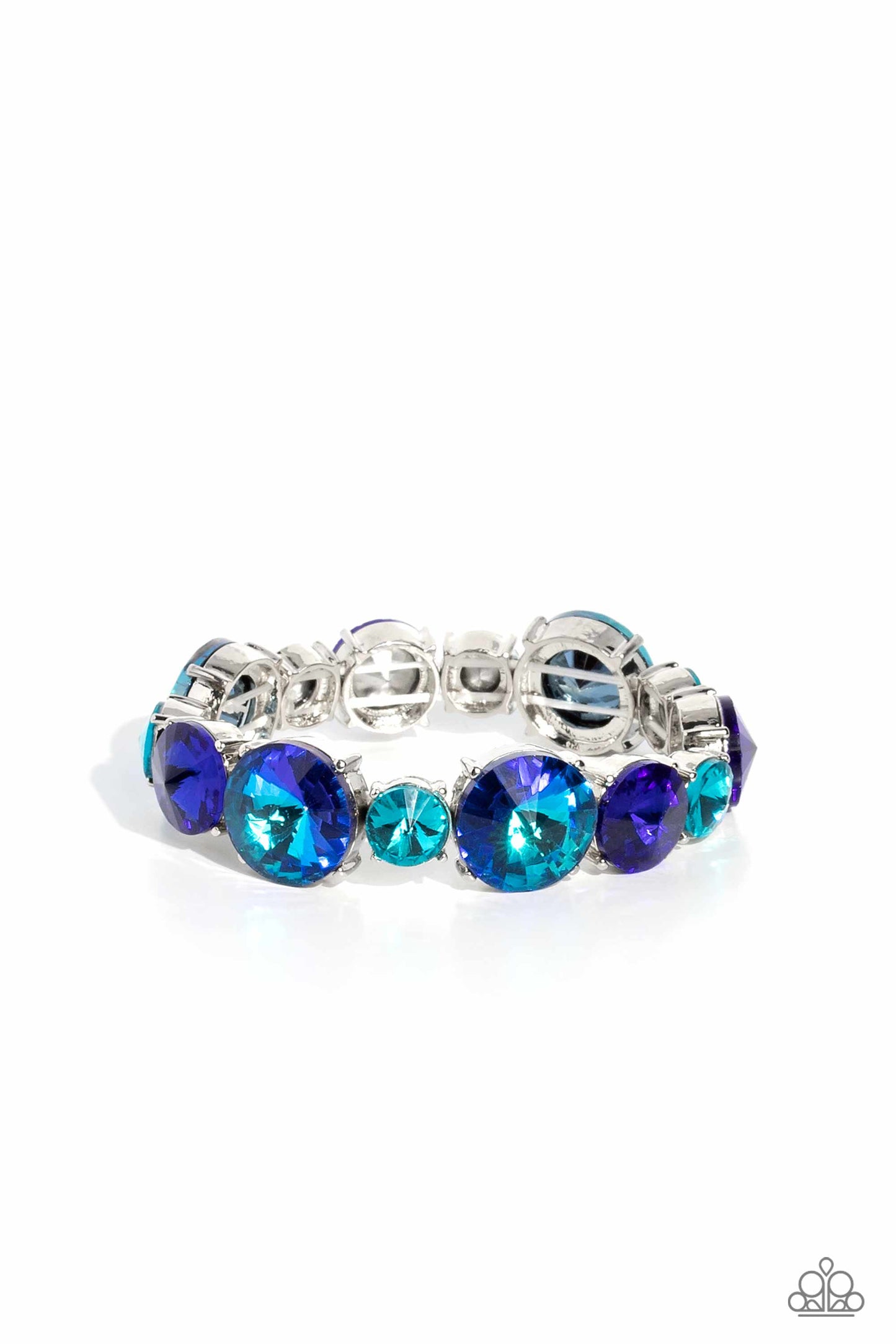 Paparazzi Accessories-Refreshing Radiance Life Of The Party Blue Bracelet