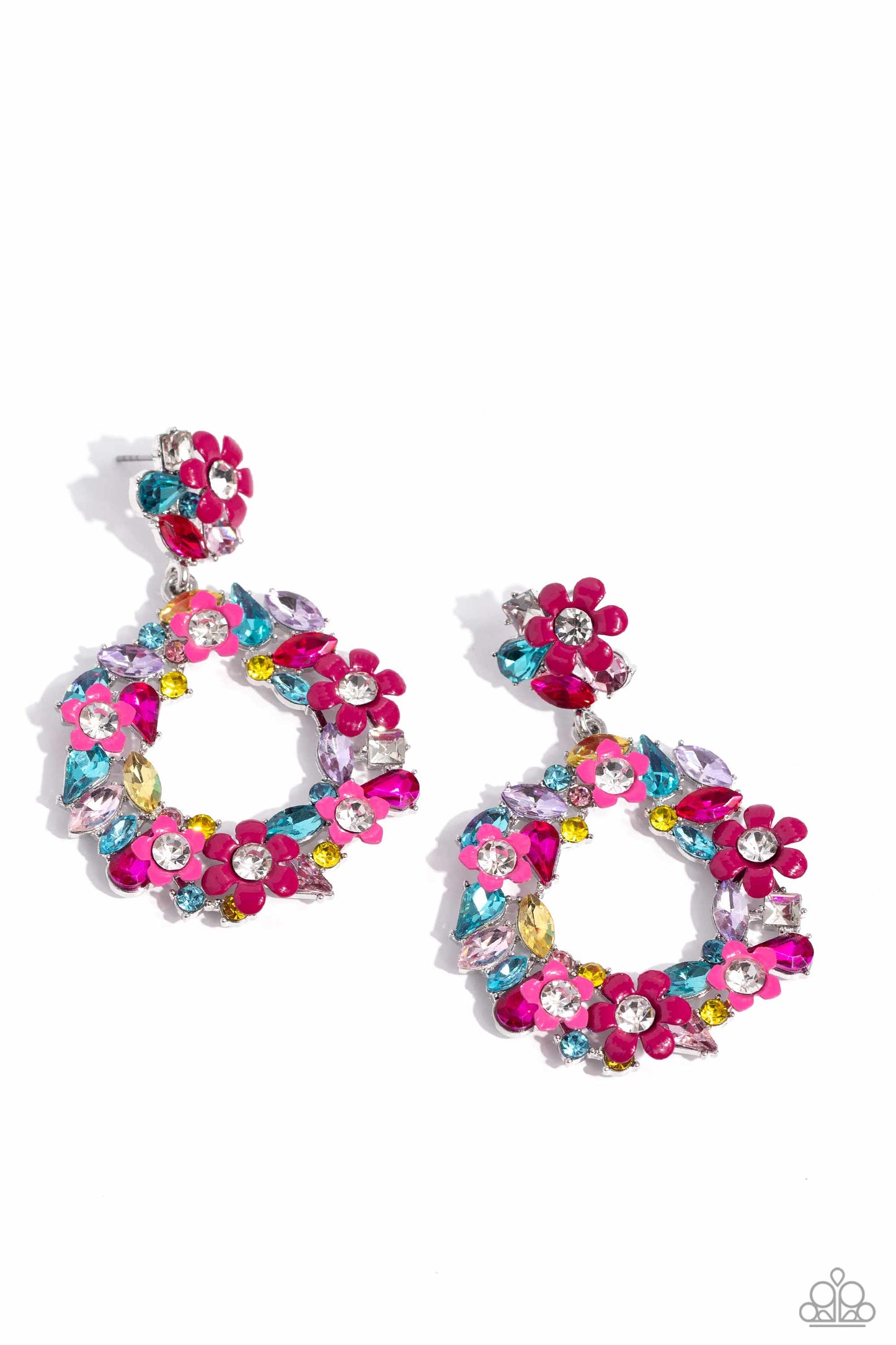 Paparazzi Accessories-LOTP Wreathed In Wildflowers Multi Earrings