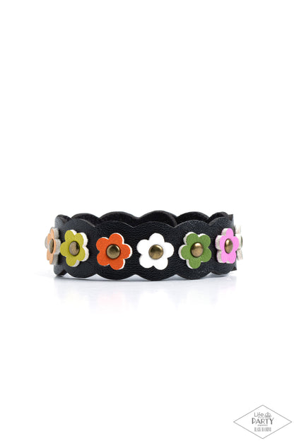Paparazzi Accessories-Little Miss Sunshine Multi Daisy Band Bracelet