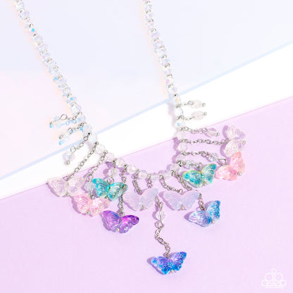 Paparazzi Accessories-Majestic Metamorphosis Multi Butterfly Choker Set