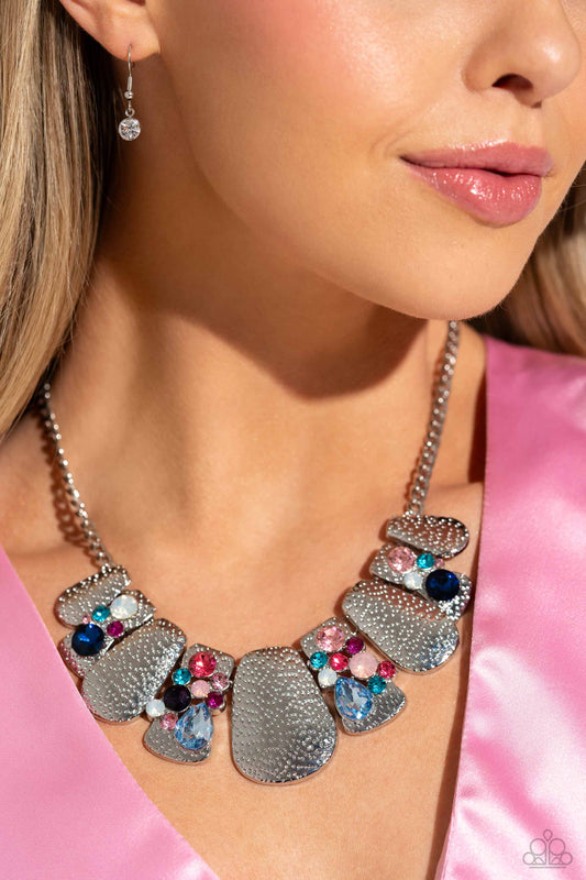 Paparazzi Accessories-Multicolored Mayhem Multi Geometric Necklace Set