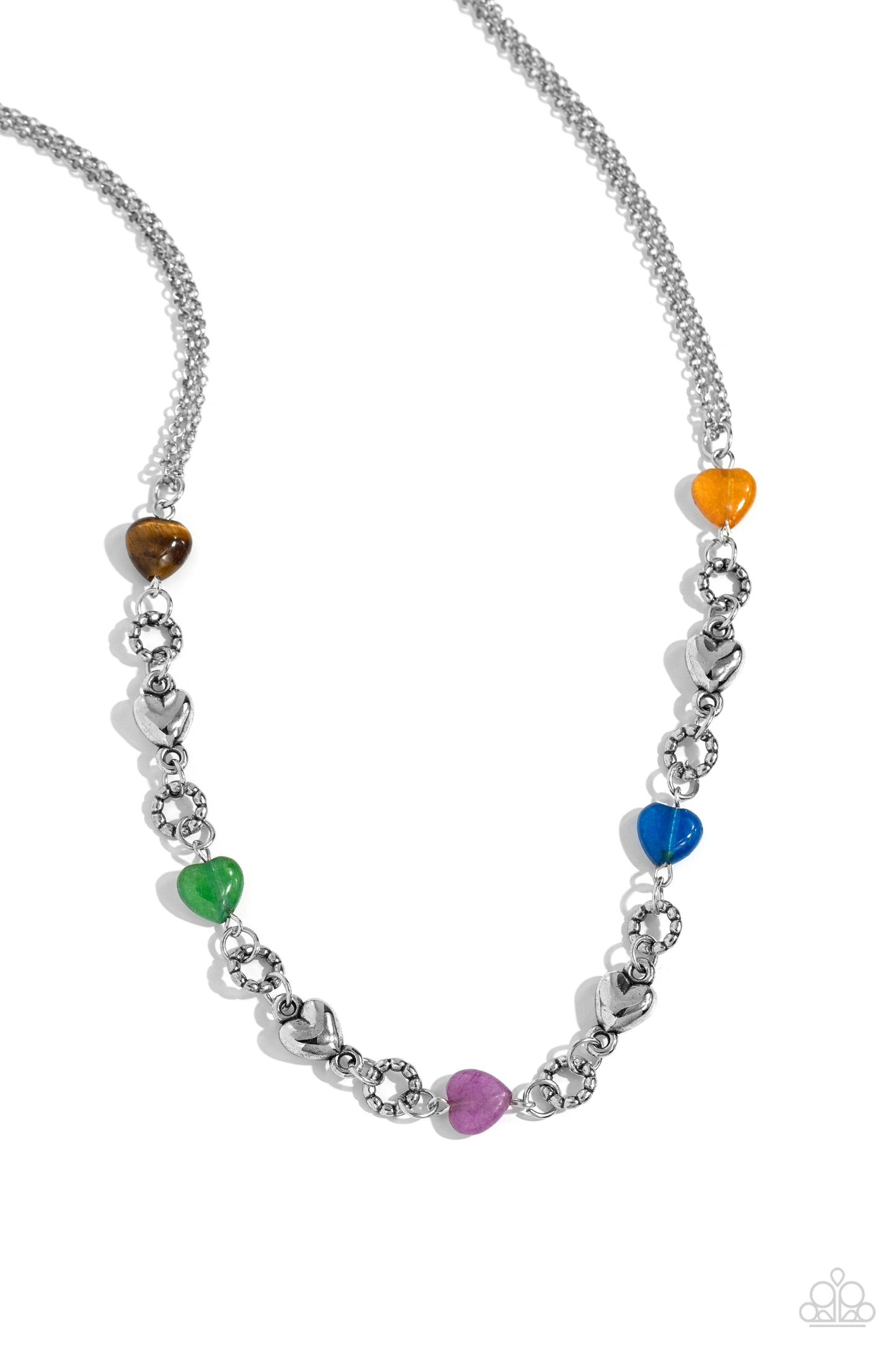 Paparazzi Accessories-My HEARTBEAT Will Go On Multicolored Necklace Set