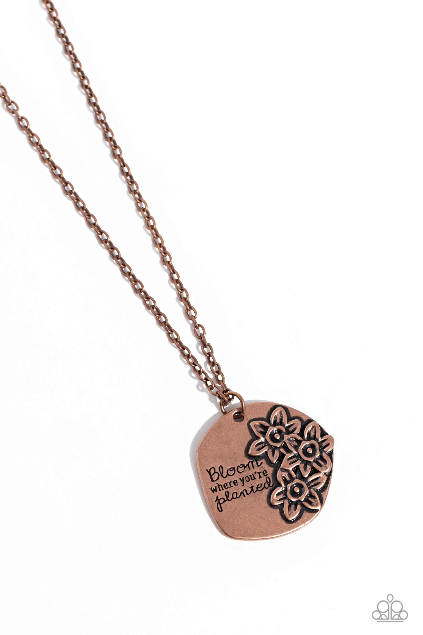 Paparazzi Accessories-Planted Possibilities Copper Inspired Pendant Set