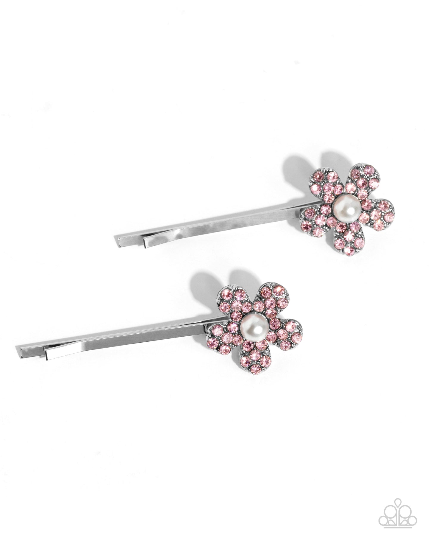 Paparazzi Accessories-Playfully Perennial Pink Dainty Hair Clip