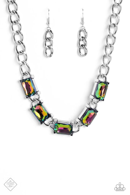 Paparazzi Accessories-Radiating Review Multi June 2023 FF Necklace Set