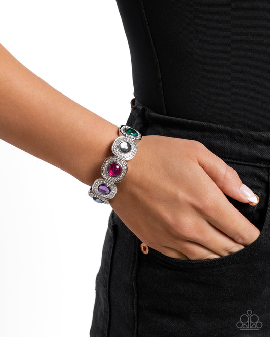 Paparazzi Accessories-Reflective Relic Multicolored Round Bead Bracelet