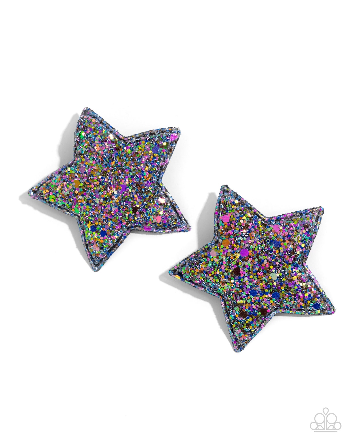 Paparazzi Accessories-SUPERSTAR Power Multi Sparkle Puffy Hair Clip