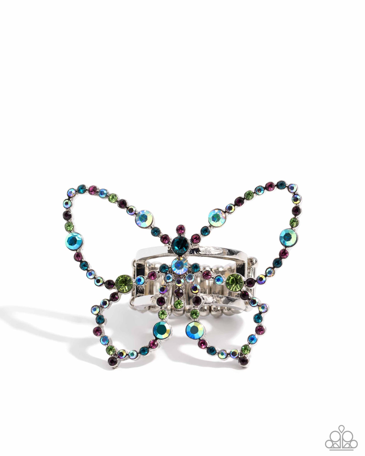 Paparazzi Accessories-Soaring Sprinkles Multi LOTP Butterfly Ring