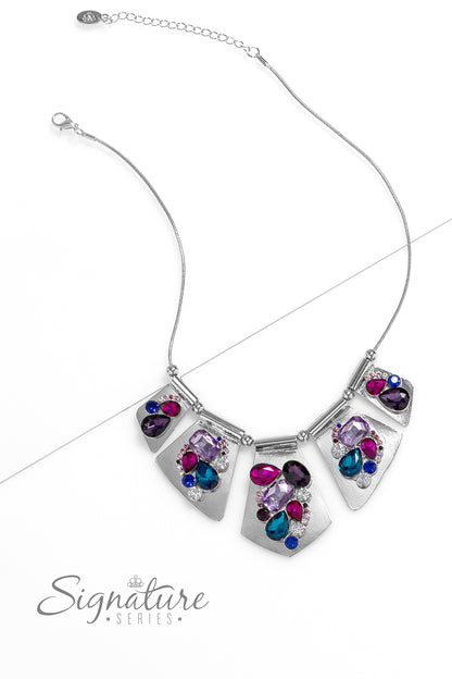 Paparazzi Accessories-The Laura 2023 ZI Signature Necklace Set