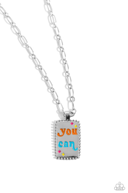 Paparazzi Accessories-Yes You Can Multi Inspirational Pendant Set