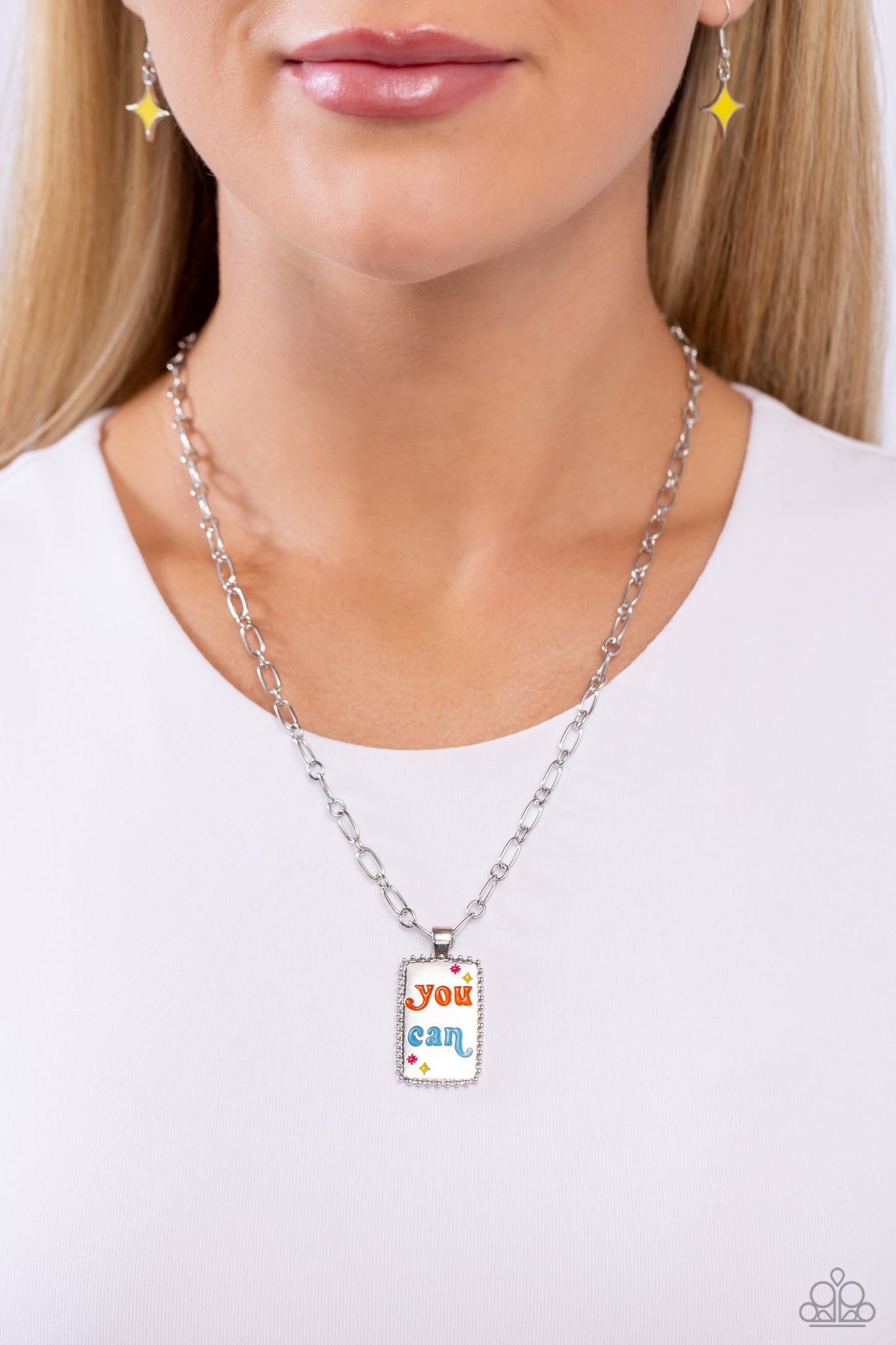 Paparazzi Accessories-Yes You Can Multi Inspirational Pendant Set