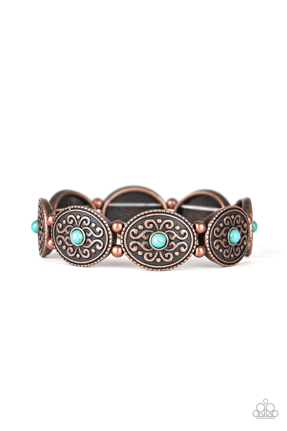 Paparazzi Accessories-West Wishes Copper Bracelet