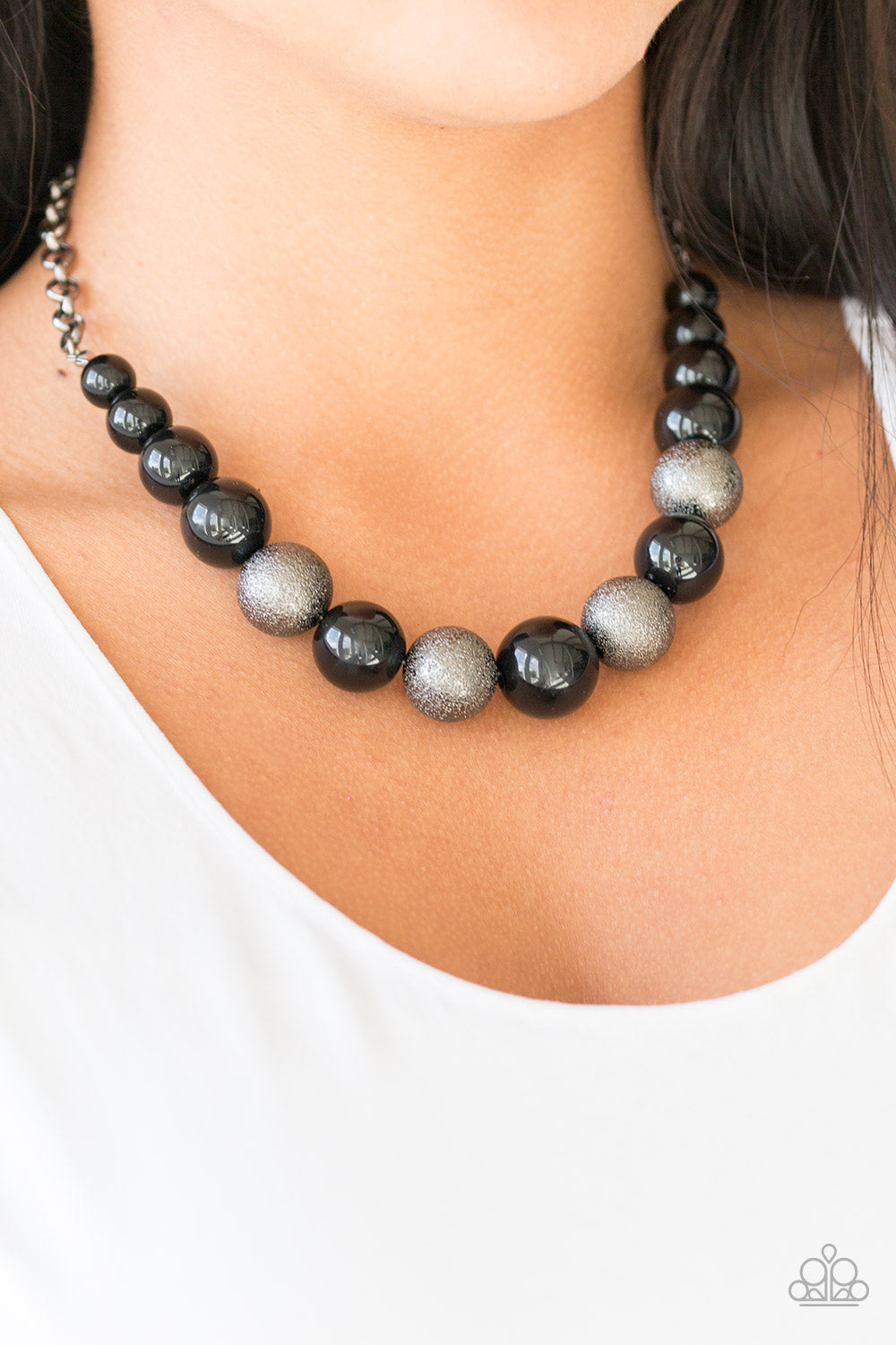 Paparazzi Accessories-Color Me CEO Black Necklace Set