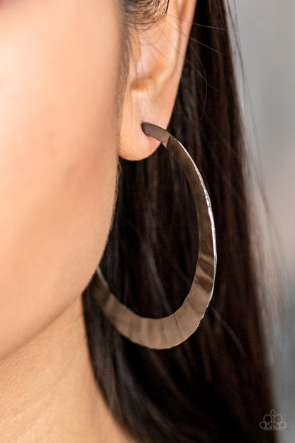 Paparazzi Accessories-Slayers Gonna Slay Black Earrings