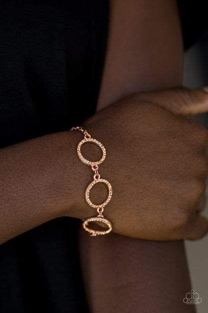 Paparazzi Accessories-Dress The Part Copper Bracelet