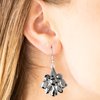 Paparazzi Accessories-Fiercely Famous Silver Earrings