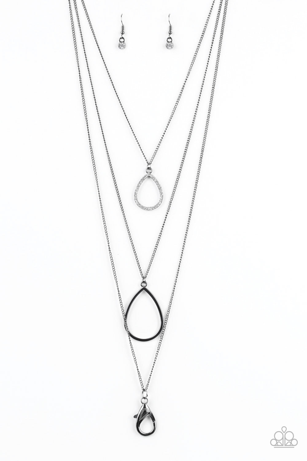 Paparazzi Accessories-Make The World Sparkle Black Necklace Set