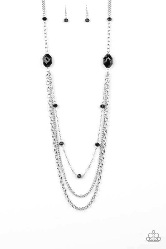 Paparazzi Accessories-Dare To Dazzle Black Necklace Set