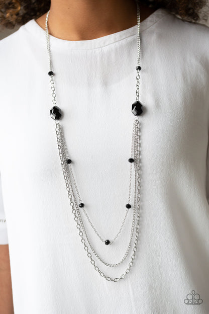 Paparazzi Accessories-Dare To Dazzle Black Necklace Set