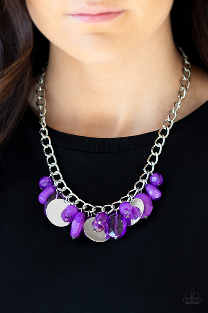 Paparazzi Accessories Treasure Shore Purple Necklace Set
