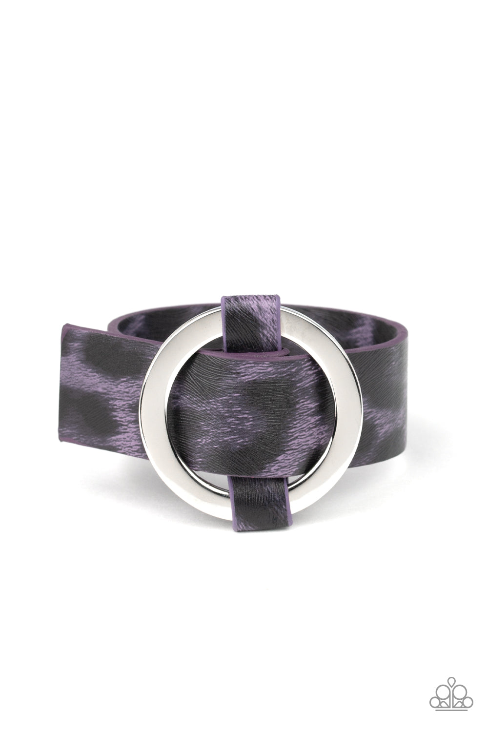 Paparazzi Accessories-Jungle Cat Couture Purple Bracelet