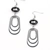 Paparazzi Accessories-Drop Dead Glamorous Silver Earring