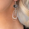 Paparazzi Accessories-Drop Dead Glamorous Silver Earring