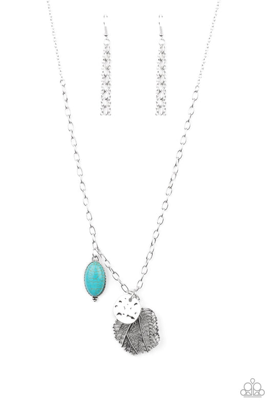 Paparazzi Accessories-Free Spirited Forager Blue Necklace Set