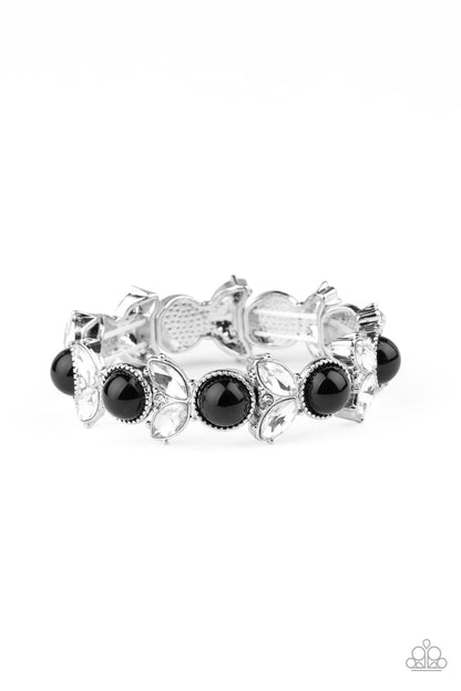 Paparazzi Accessories-Opulent Oasis Black Bracelet