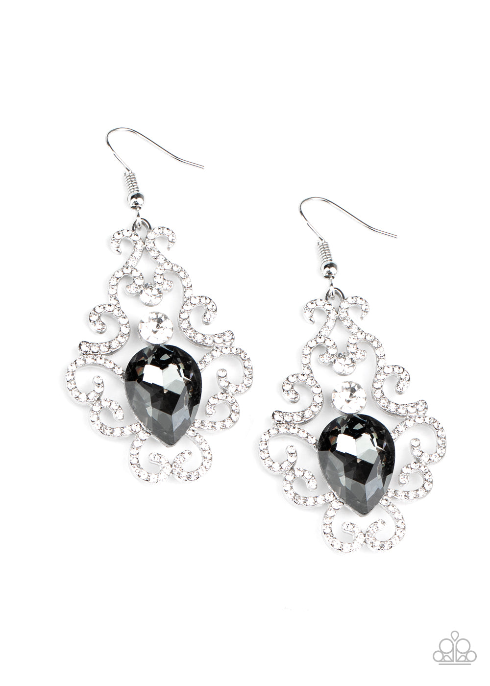 Paparazzi Accessories-Happily Ever AfterGlow Silver Earrings